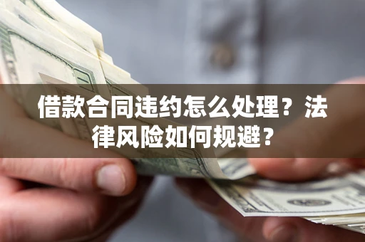 武汉借款合同违约怎么处理？法律风险如何规避？